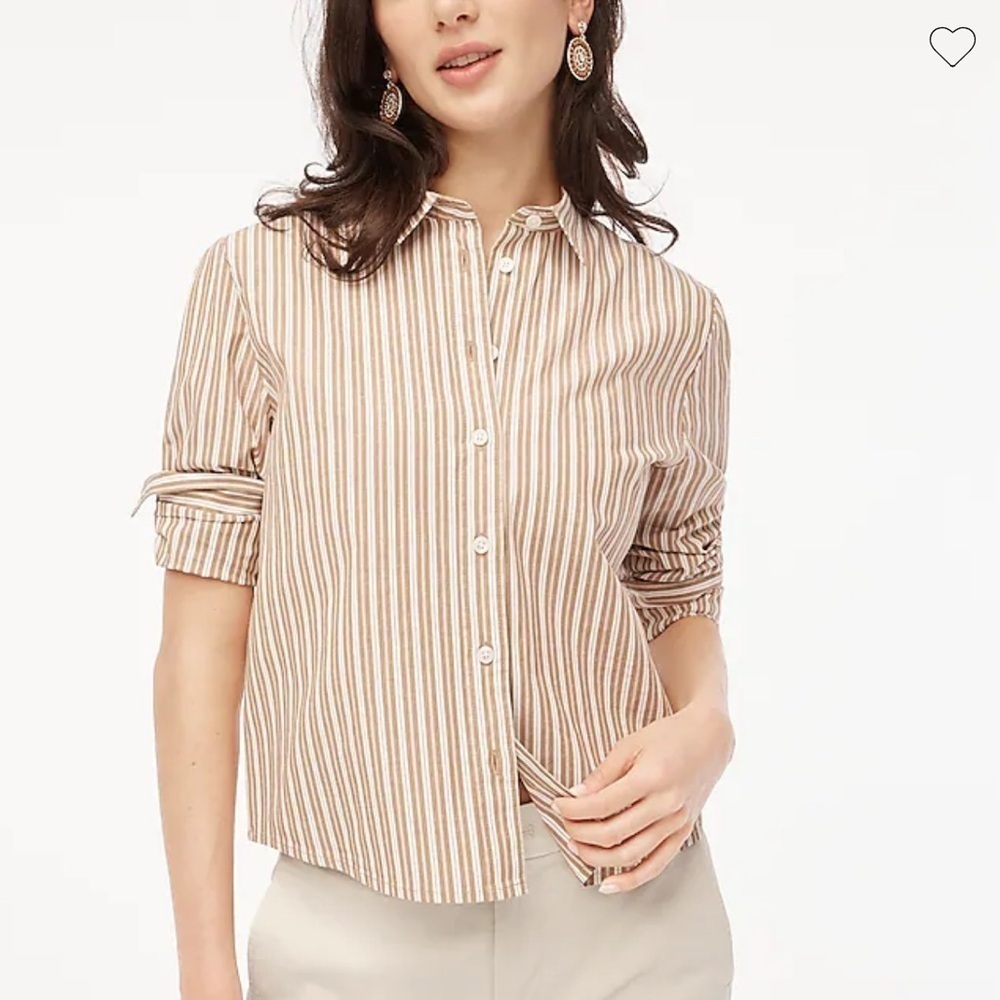 J crew Striped modern button-up shirt CC814